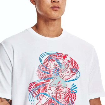 UA Curry Animated Sketch T-Shirt ''White''