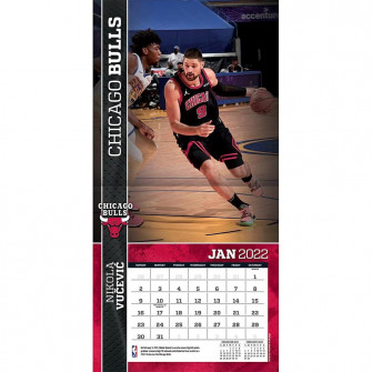 NBA Chicago Bulls Team Calendar 2022