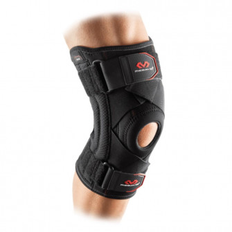 McDavid Knee Support Brace With Stays And Cross Straps ''Black''