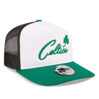 New Era NBA Boston Celtics A-Frame Trucker Cap ''White''