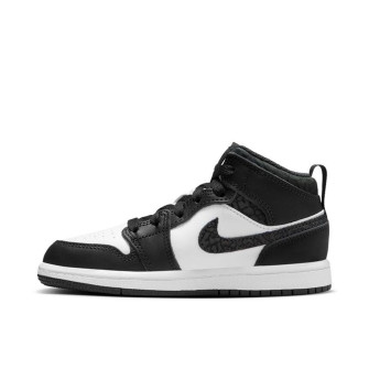 Air Jordan 1 Mid SE Kids Shoes ''Black Elephant'' (PS)