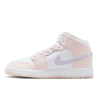 Air Jordan 1 Mid Kids Shoes ''Pink Wash'' (GS)