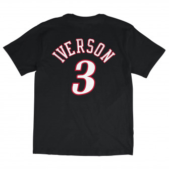 M&N NBA Philadelphia 76ers Allen Iverson T-Shirt ''Black''
