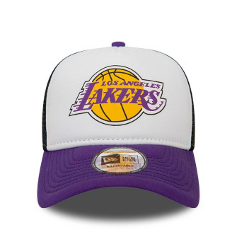 New Era NBA LA Lakers Team Color Trucker Cap ''White''