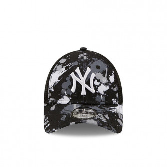 New Era Splatter Print New York Yankees 9Forty Kids Trucker Cap ''Black'' (6-12 YRS)