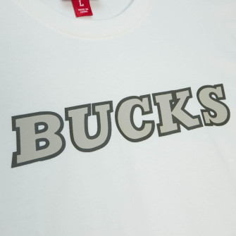 M&N NBA Milwaukee Bucks Cream T-Shirt ''Off White''