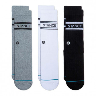Stance Basic Crew 3-Pack Socks ''White/Grey/Black''