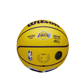 Wilson NBA Los Angeles Lakers Lebron James Icon Basketball ''Yellow'' (3)