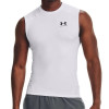 UA HeatGearTM Compression Sleeveless Shirt ''White''
