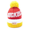 New Era Houston Rockets On Road Bobble Knit Hat ''Red/Yellow''