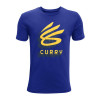 UA Curry Brand Logo Kids T-Shirt ''Blue''