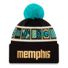 New Era NBA Memphis Grizzlies City Edition Knit Hat ''Black/Gold/Blue''