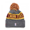 New Era Cleveland Caveliers NBA On Court Collection Pom Youth Knit Hat ''Grey''