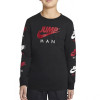 Air Jordan Jumpman Long Sleeve Kids Shirt ''Black''