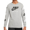 Air Jordan Tripple Jumpman Longsleeve Kids Shirt ''Grey''