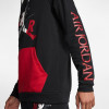 Men’s Air Jordan Jumpman Classics Lightweight Fleece Hoodie ''Black/Gym Red''