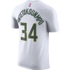 Nike NBA Giannis Antetokounmpo Milwaukee Bucks T-Shirt ''White''