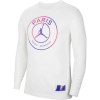 Air Jordan Paris Saint-Germain Long-Sleeve Shirt ''White/Purple''