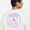 Air Jordan Paris Saint-Germain Long-Sleeve Shirt ''White/Purple''