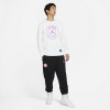 Air Jordan Paris Saint-Germain Long-Sleeve Shirt ''White/Purple''