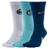 Nike Everyday Crew Basketball Socks 3-Pack ''White/Blue''