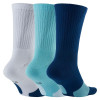 Nike Everyday Crew Basketball Socks 3-Pack ''White/Blue''
