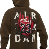 Air Jordan AJ5 Jersey Graphic Fleece Hoodie ''Washed Black/Green''