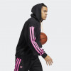 adidas Donovan Mitchell Fleece Hoodie ''Black/Pink Stripes''