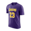 Air Jordan NBA James LA Lakers Statement Edition Kids T-Shirt ''Purple''