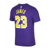 Air Jordan NBA James LA Lakers Statement Edition Kids T-Shirt ''Purple''