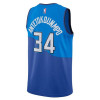 Nike NBA Milwaukee Bucks Giannis City Edition Swingman Kids Jersey ''Blue''