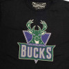 M&N NBA Milwaukee Bucks Wordmark Logo T-Shirt ''Black''