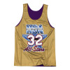 M&N Los Angeles Lakers All Star 1992-93 Magic Johnson Reversible Mesh Tank ''Purple/White''