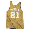 M&N San Antonio Spurs All Star 2003-04 Tim Duncan Reversible Mesh Tank ''Black/Gold''