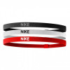 Nike Elastic Hairbands 3-Set ''Black/White/Red''