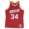 M&N NBA Hardwood Classics Hakeem Olajuwon Houston Rockets Jersey ''Red''