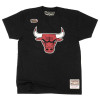 M&N NBA Chicago Bulls Worn Logo Wordmark T-Shirt ''Black''