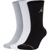 Air Jordan Jumpman Crew Socks ''Black/White/Grey''