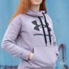 UA Rival Fleece Logo Hoodie ''Slate Purple''